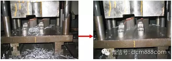 清理切邊模上的雜鋁